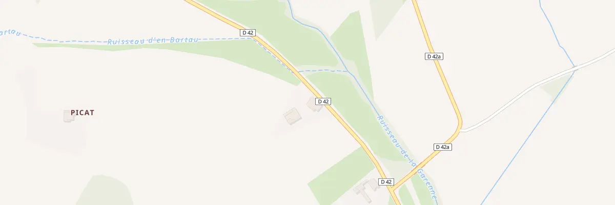 Plan du 9001 Picat à Bellegarde-Sainte-Marie