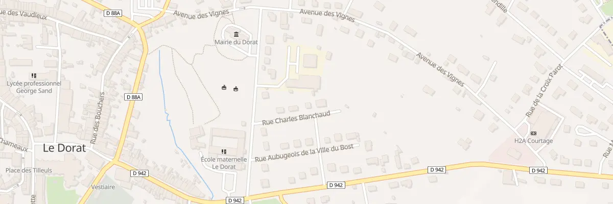Plan du 9 Rue Charles Blanchaud au Dorat