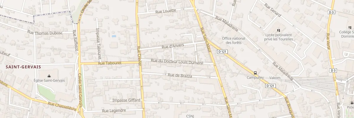 Plan du 18 Rue du Doc Louis Dumenil à Rouen