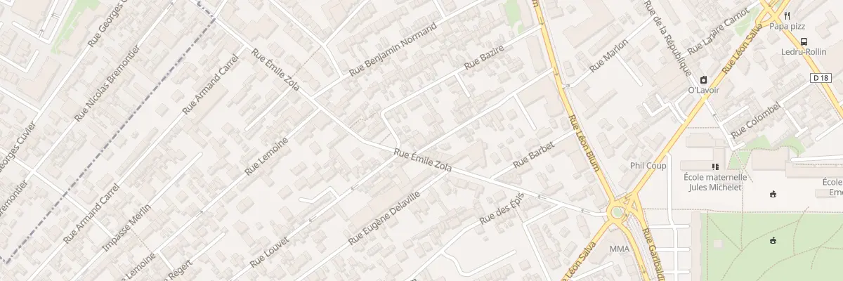 Plan du 28 Rue Ernest Renan à Sotteville-lès-Rouen