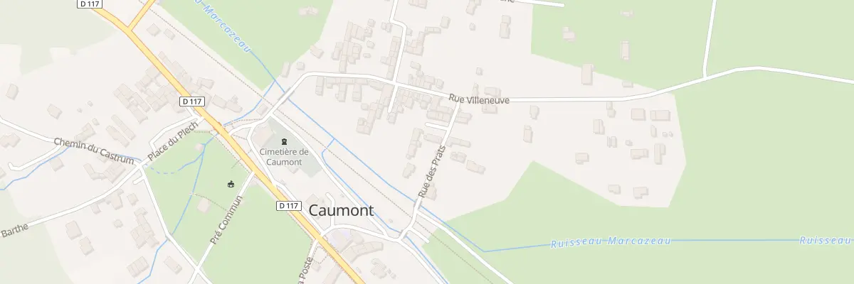 Plan du 3 Rue des Prats à Caumont
