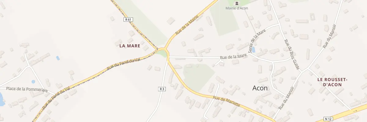 Plan du 2 Rue de la Mare à Acon