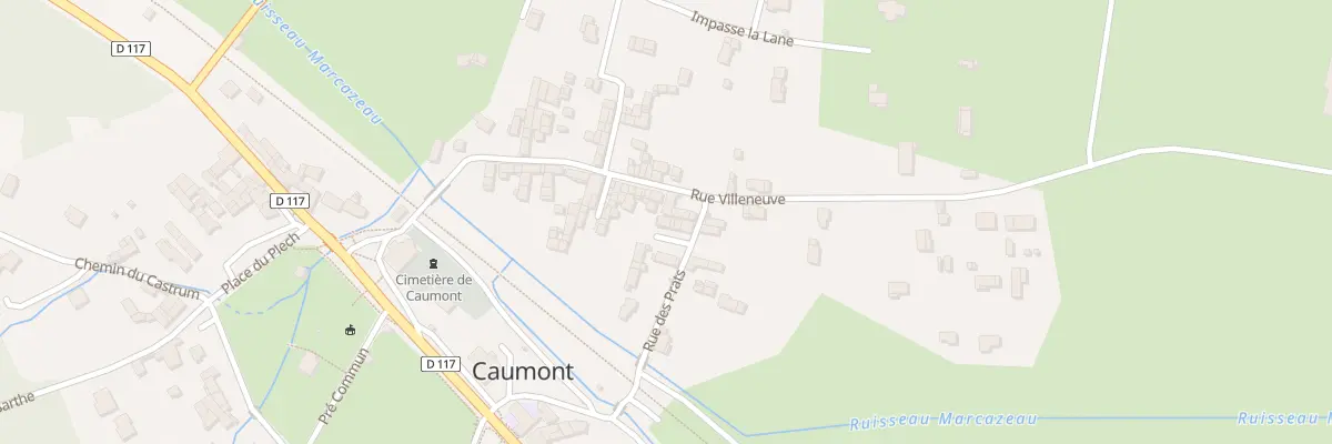 Plan du 5 Rue des Prats à Caumont