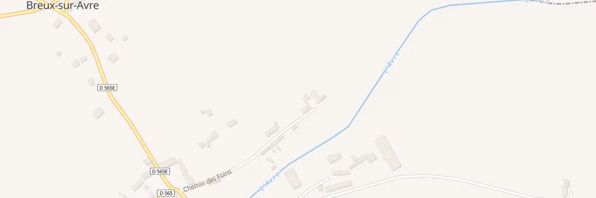 Plan du 14 Breux à Breux-sur-Avre