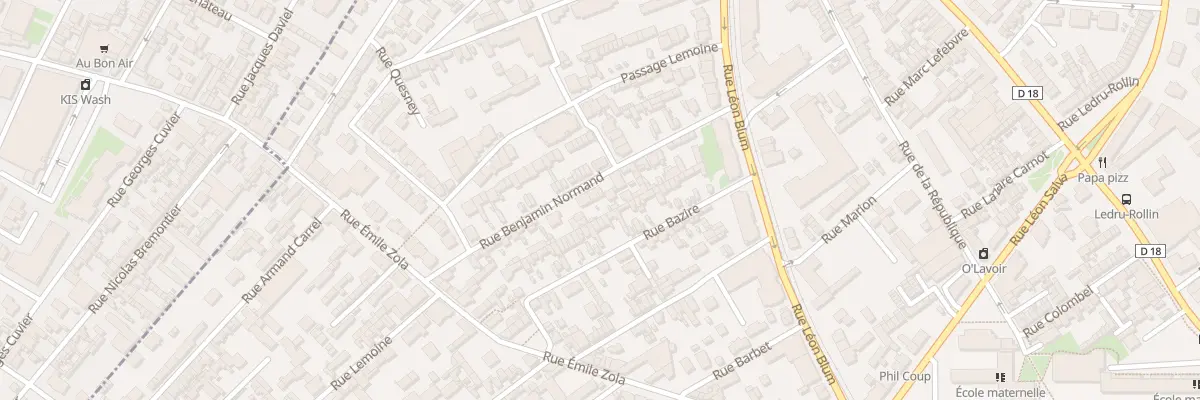 Plan du 55 Rue Benjamin Normand à Sotteville-lès-Rouen