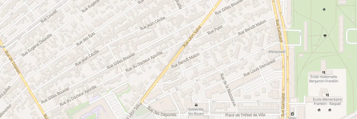 Plan du 65 Rue Leon Salva à Sotteville-lès-Rouen
