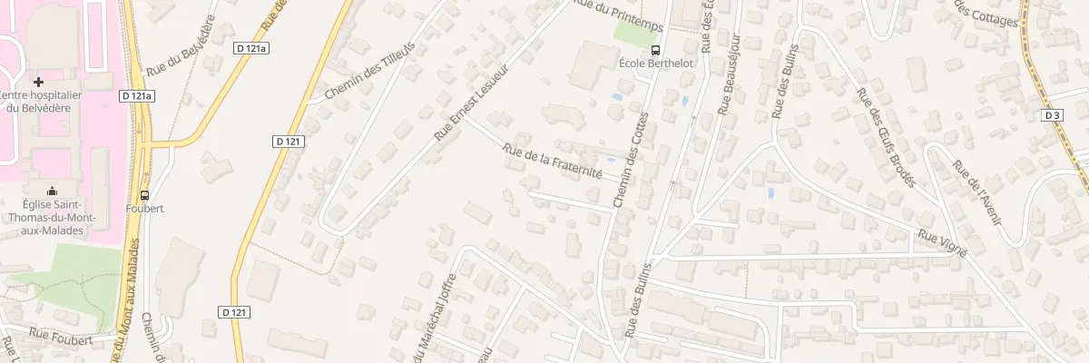 Plan du 3 Rue de la Fraternité à Mont-Saint-Aignan