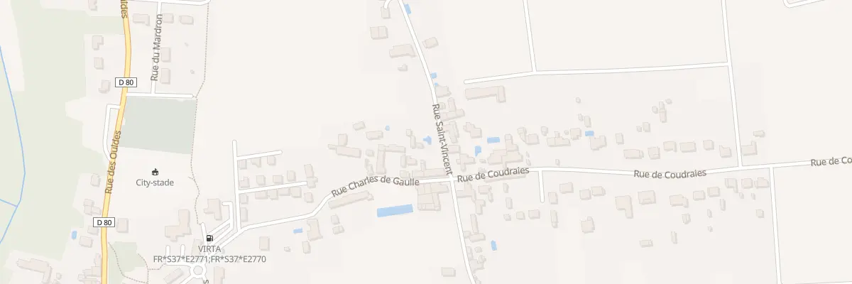 Plan du 1 Rue Saint Vincent à Francueil