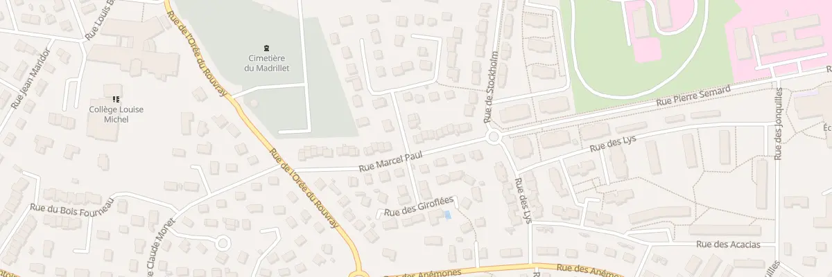Plan du 16 Rue Marcel Paul à Saint-Étienne-du-Rouvray