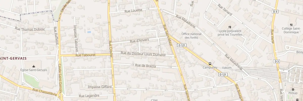 Plan du 10 Rue du Doc Louis Dumenil à Rouen