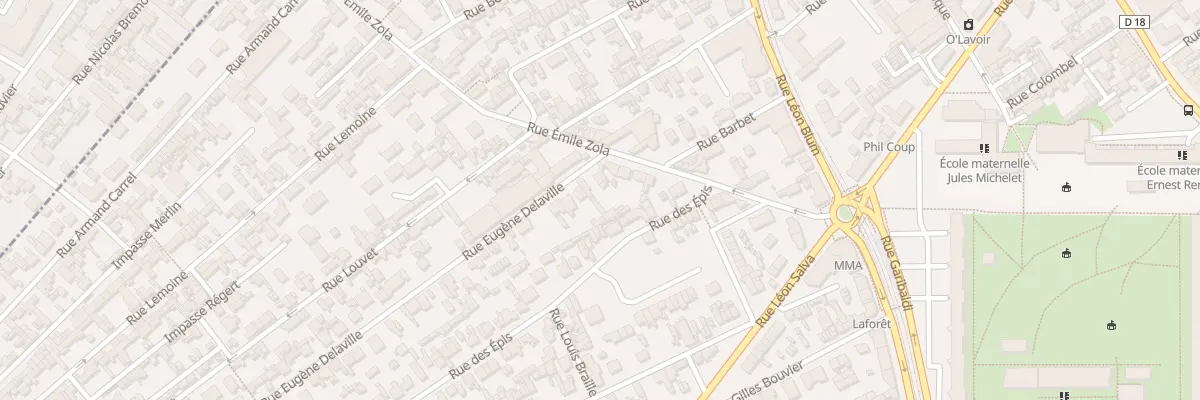Plan du 3 Rue Eugene Delaville à Sotteville-lès-Rouen