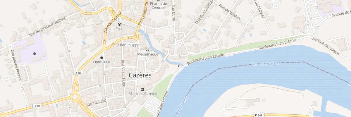Plan du 10 Rue Massenet à Cazères