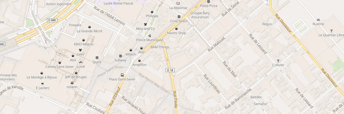 Plan du 18A Rue Pavee à Rouen