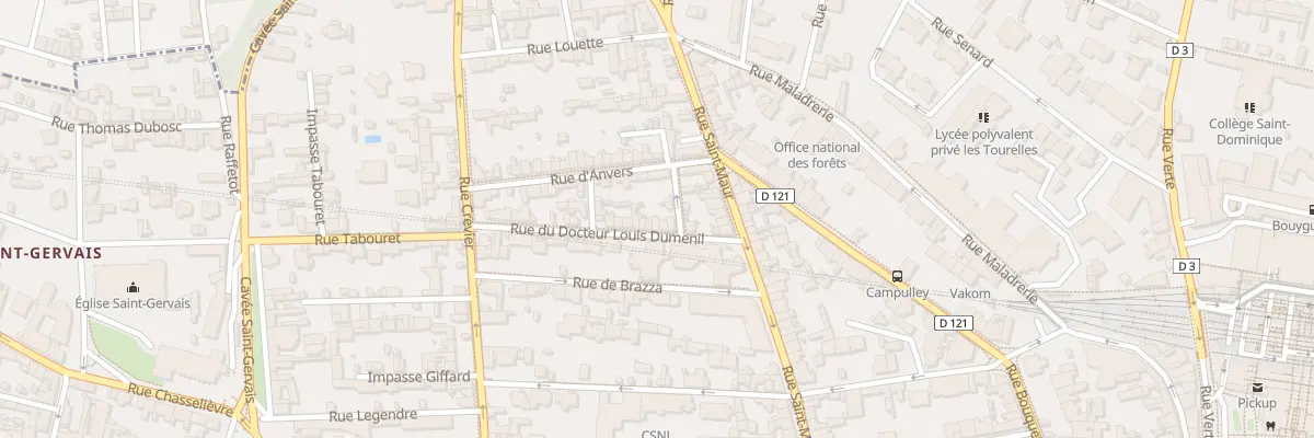 Plan du 6 Rue du Doc Louis Dumenil à Rouen