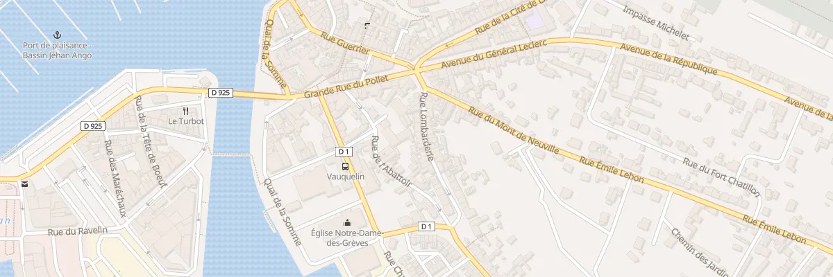 Plan du 24 Rue de la Lombarderie à Dieppe