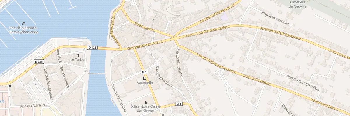 Plan du 18 Rue de la Lombarderie à Dieppe