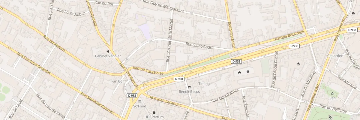 Plan du 106 Rpe Bouvreuil à Rouen