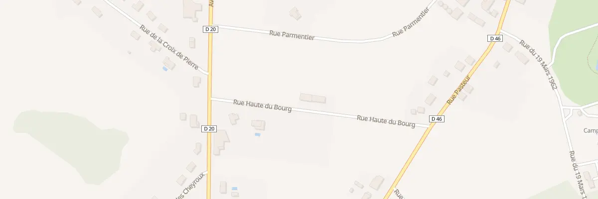 Plan du 16 Rue Haute du Bourg à Flavignac