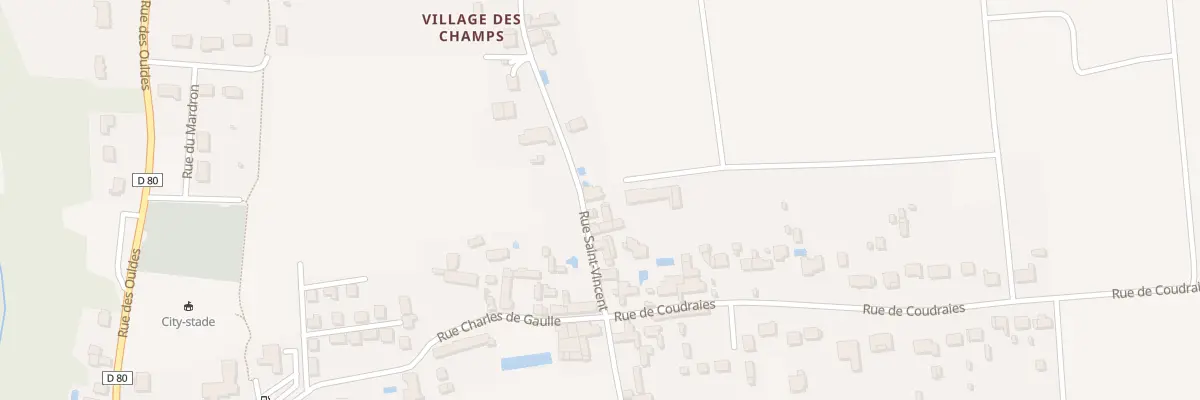 Plan du 16 Rue Saint Vincent à Francueil