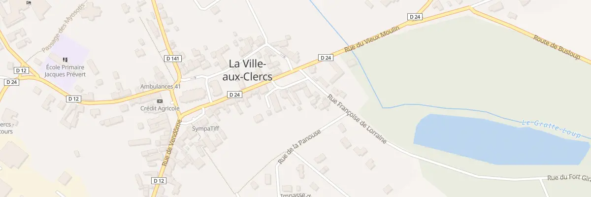 Plan du 3 Pl A Champlon et A Bertaut à La Ville-aux-Clercs