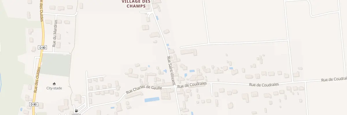 Plan du 14 Rue Saint Vincent à Francueil