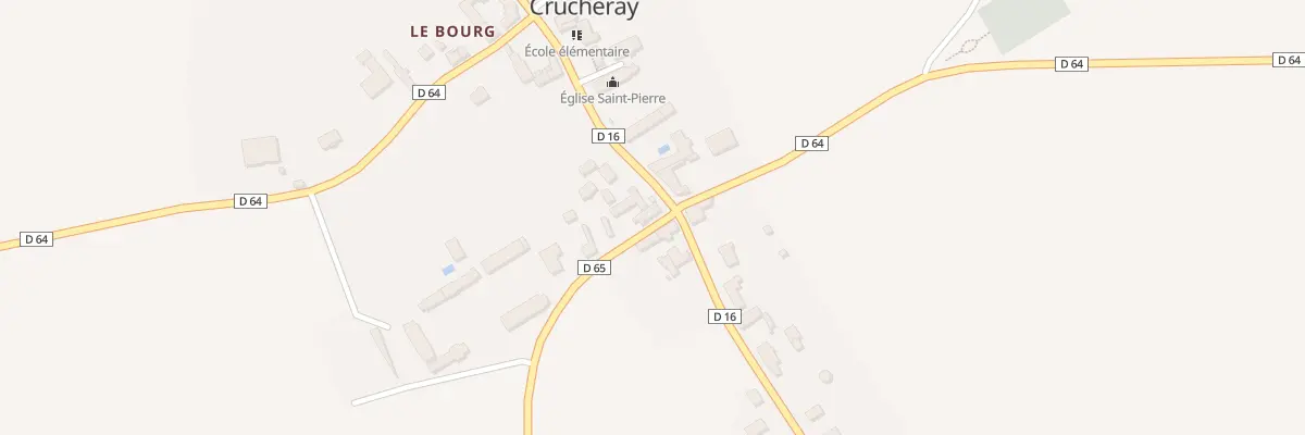 Plan du 1 Rue de la Poussinière à Crucheray