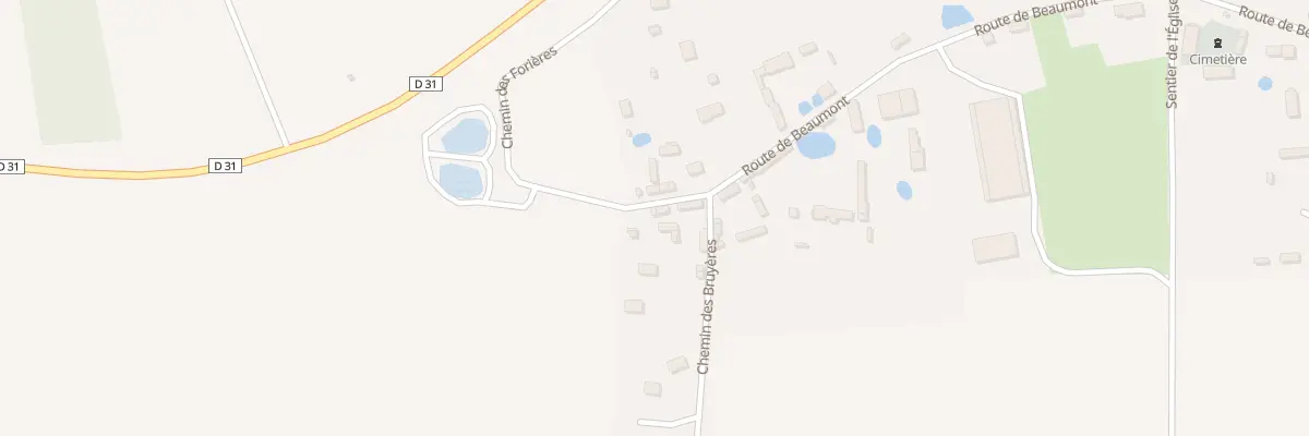 Plan du 33 Rte de Beaumont à Parville
