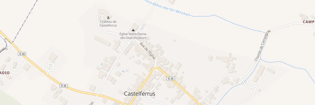 Plan du 5 Rue de l’Église à Castelferrus