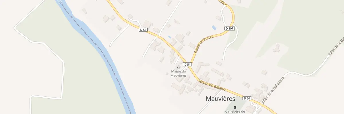 Plan du 3 Rte de Concremiers à Mauvières