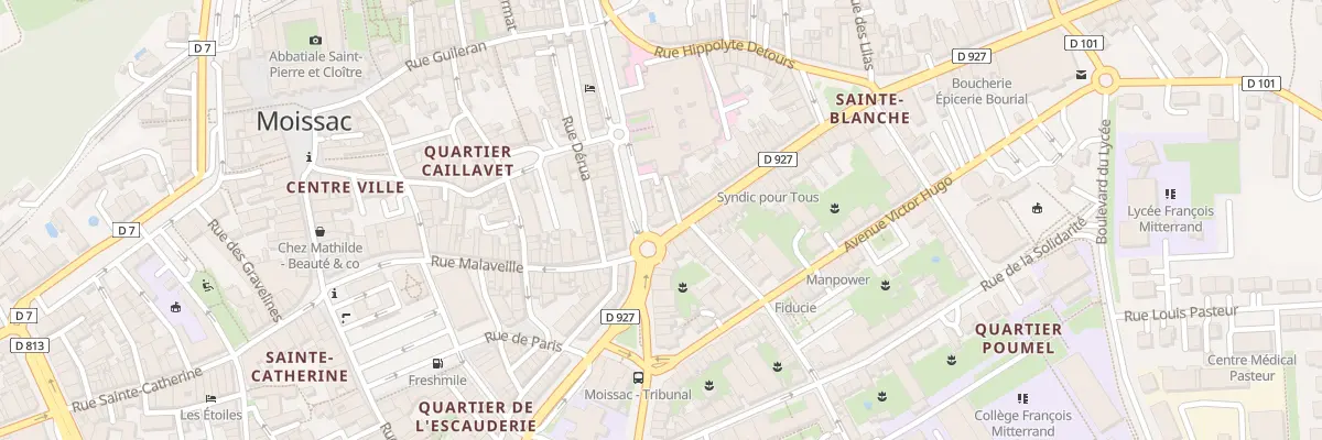 Plan du 1 Rue du Général Gras à Moissac