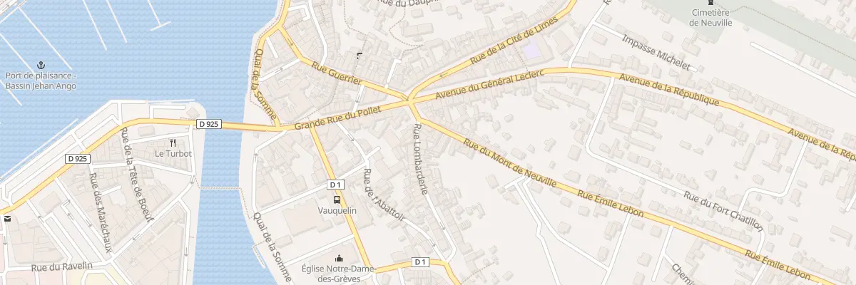 Plan du 3B Rue de la Lombarderie à Dieppe