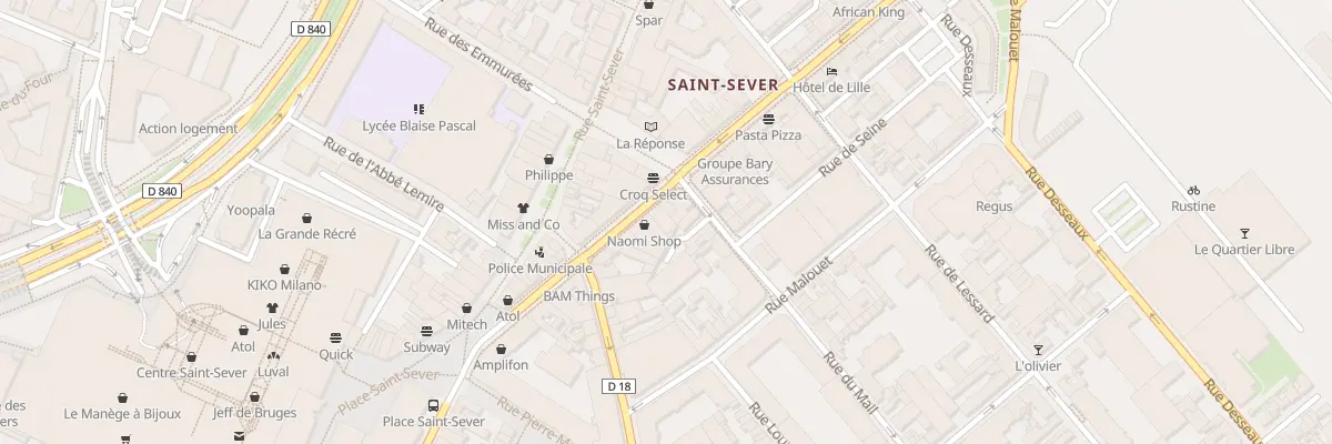 Plan du 107 Rue Lafayette à Rouen