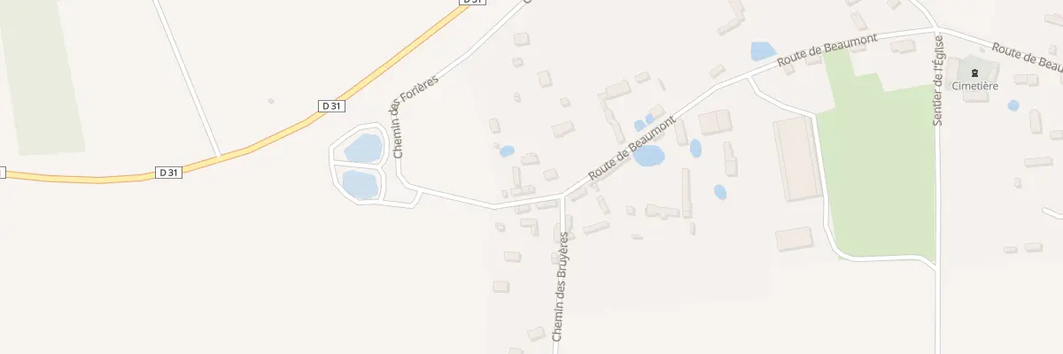 Plan du 34 Rte de Beaumont à Parville