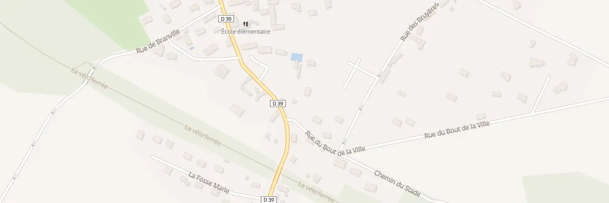 Plan du 3 Rue des Bruyères à Gauville-la-Campagne