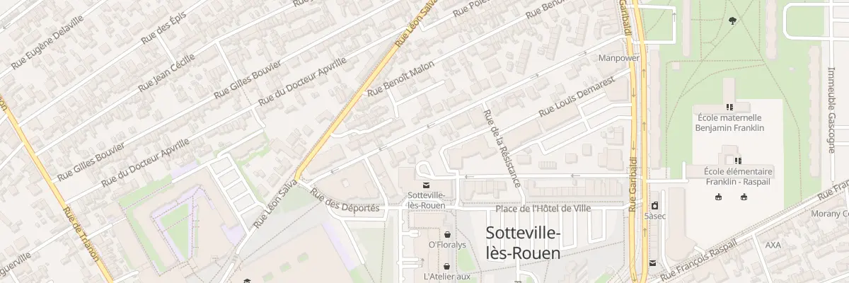 Plan du 21 Rue des Freres Canton à Sotteville-lès-Rouen