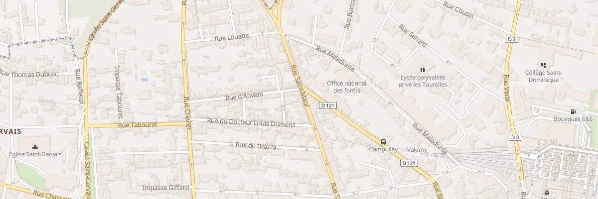 Plan du 47B Rue Saint Maur à Rouen