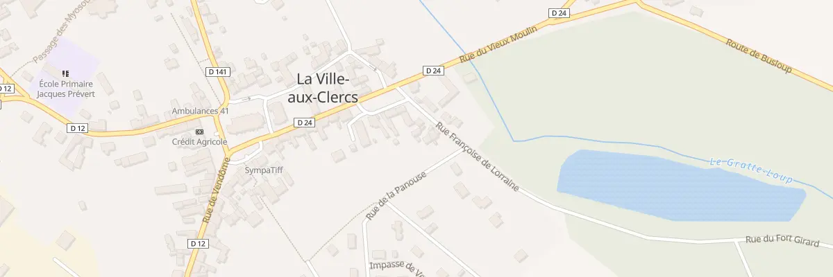 Plan du 4 Rue de la Panouse à La Ville-aux-Clercs