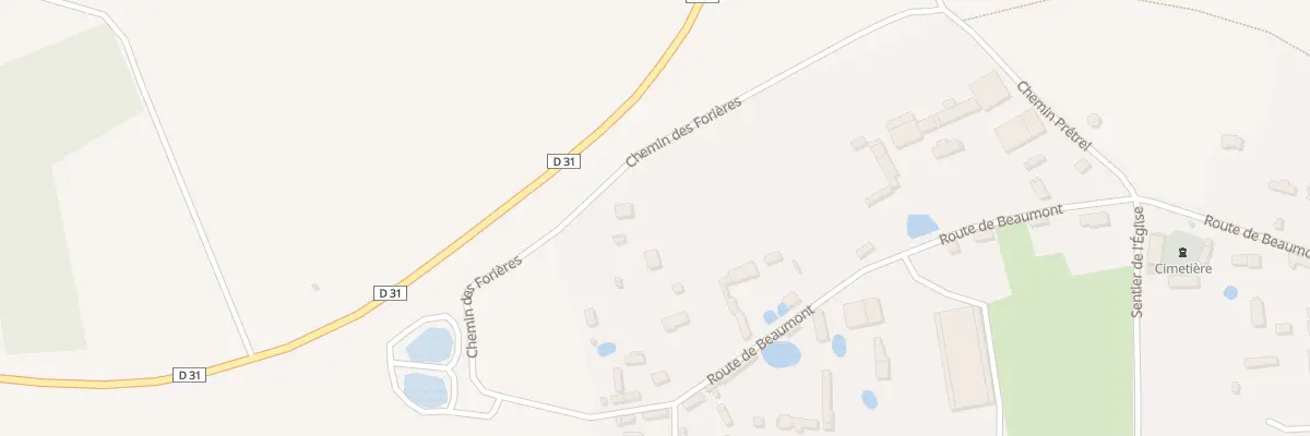 Plan du 812 Che des Forieres à Parville