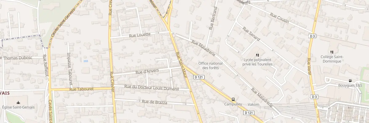 Plan du 90 Rue Saint Maur à Rouen