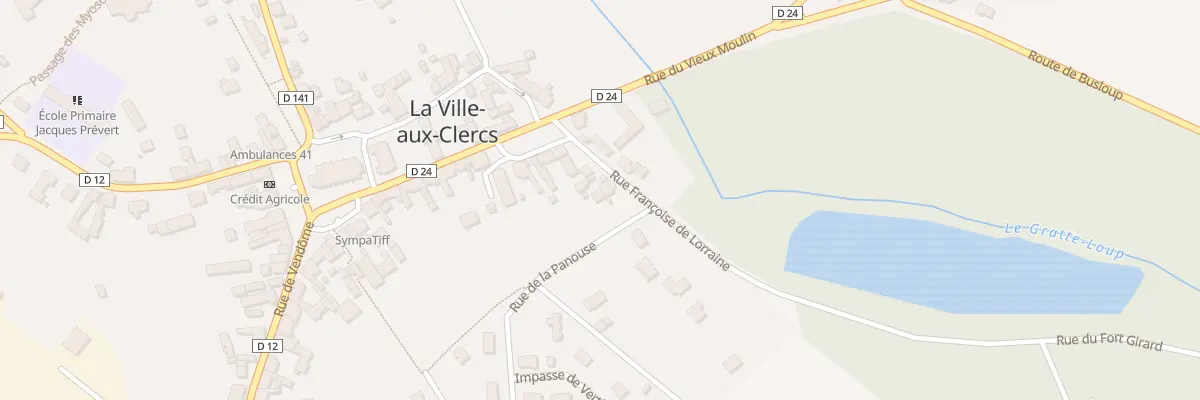 Plan du 2 Rue Françoise de Lorraine à La Ville-aux-Clercs