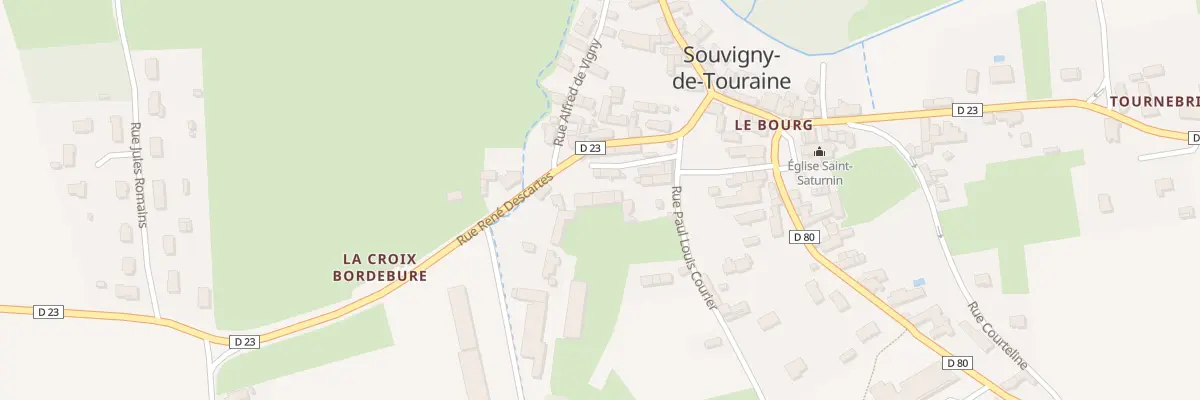 Plan du 5 Rue Rene Boisleve à Souvigny-de-Touraine