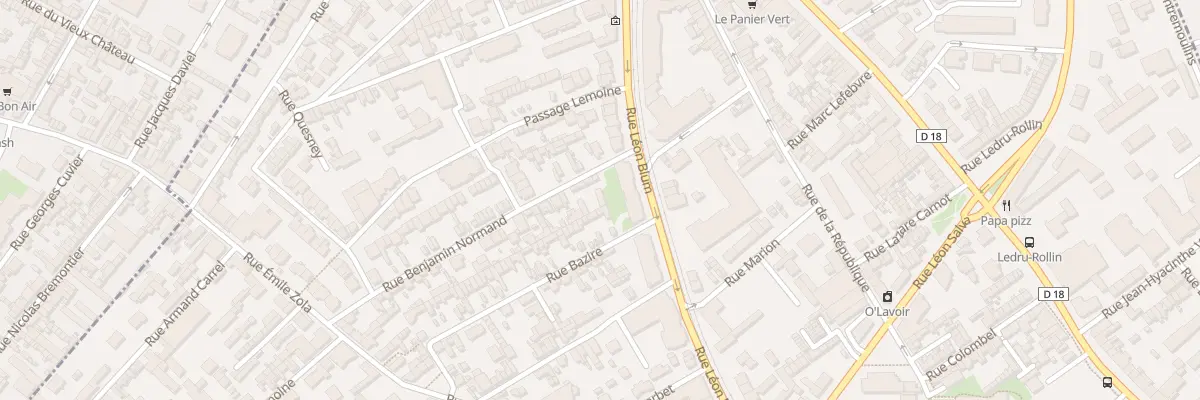 Plan du 13 Rue Benjamin Normand à Sotteville-lès-Rouen