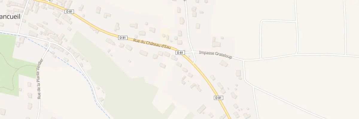 Plan du 30 Rue du Château d’Eau à Francueil