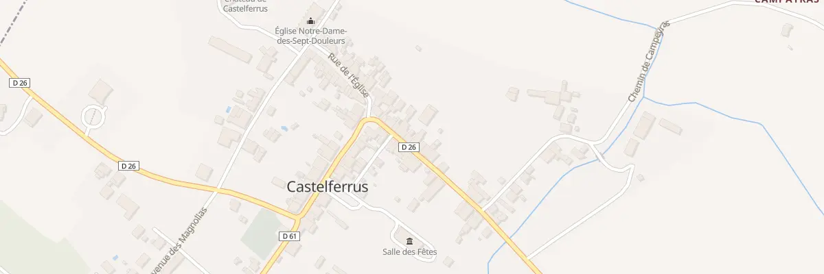 Plan du 12B Rue de la Poste à Castelferrus