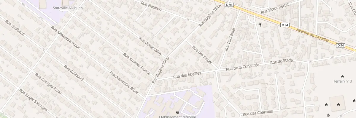Plan du 25B Rue Eugene Tilloy à Sotteville-lès-Rouen