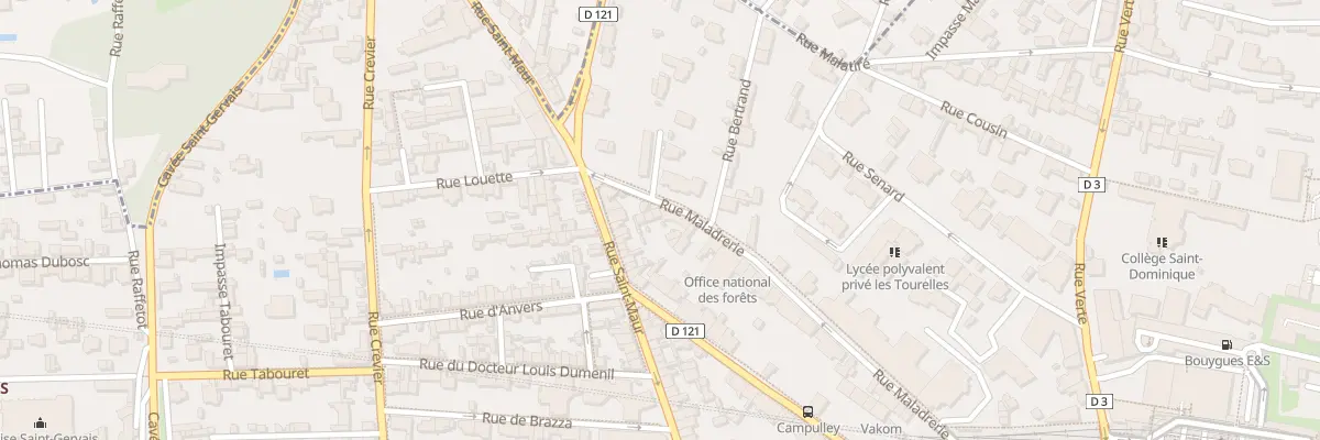 Plan du 100Q Rue Saint Maur à Rouen