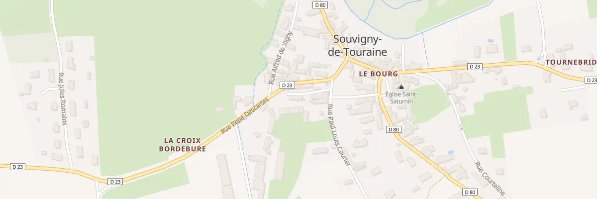 Plan du 258 Le Bourg à Souvigny-de-Touraine