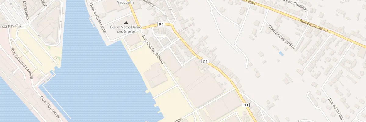 Plan du 1 Rue Cdt Chretien à Dieppe