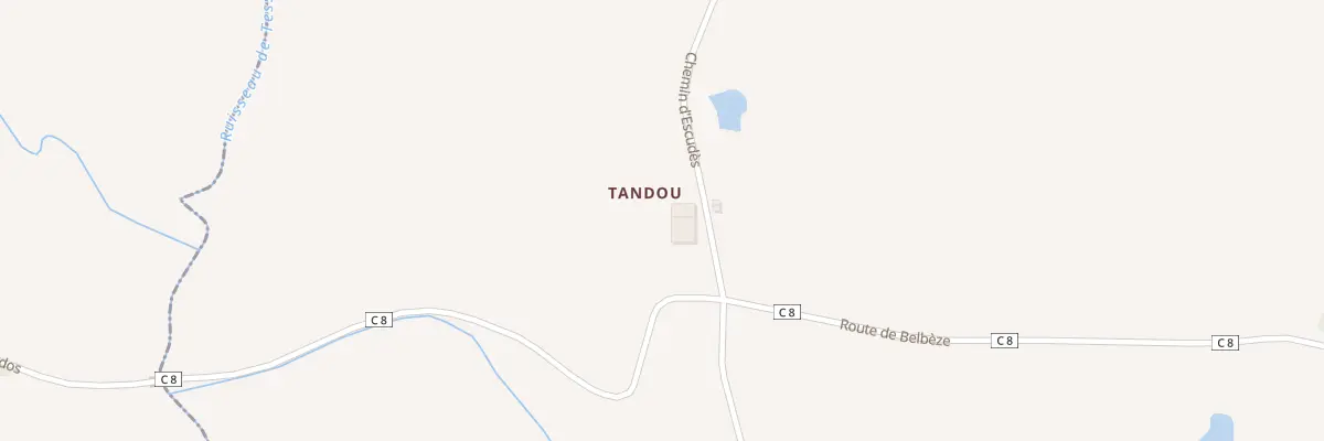 Plan du 5201 Tandou à Saint-Sardos