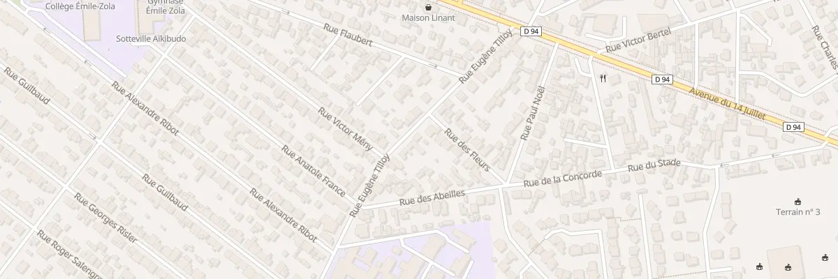 Plan du 23 Rue Eugene Tilloy à Sotteville-lès-Rouen